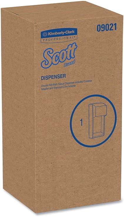 Scott Professional Vertical Standard Roll Toilet Paper Dispenser (09021), Dual Capacity, Black, 6.0"x13.6"x6.6" (Qty 1) - Image 4