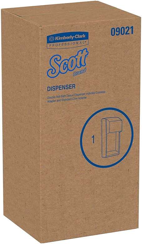 Scott Professional Vertical Standard Roll Toilet Paper Dispenser (09021), Dual Capacity, Black, 6.0"x13.6"x6.6" (Qty 1) - Image 5