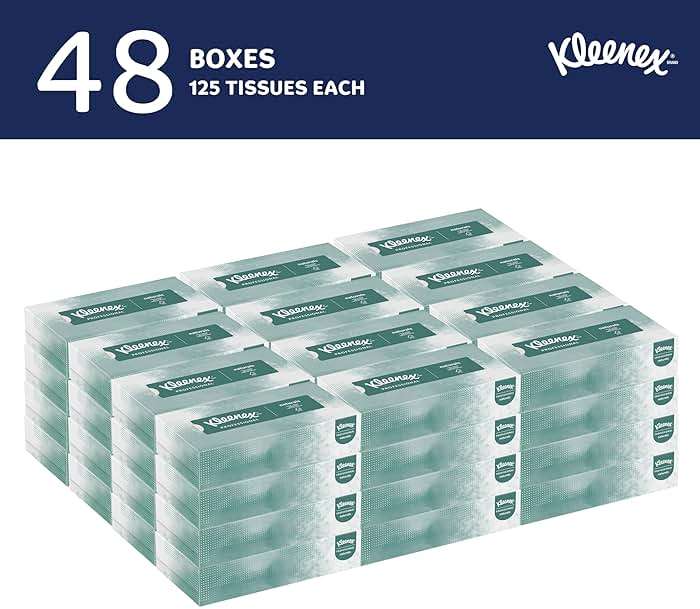 Kleenex Professional Naturals Facial Tissue, Bulk (21601), 2-Ply, White, Flat Boxed Format, Designed for Business (125 Tissues/Box, 48 Boxes, 6,000 Sheets/Case) - Image 2