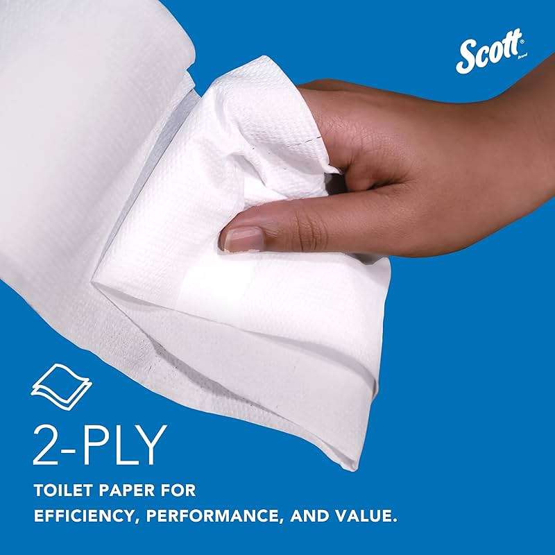 Scott Professional 100% Recycled Fiber High-Capacity Jumbo Roll Toilet Paper, Bulk (67805), 2-Ply, Septic Safe, White, Non-Perforated (12 Rolls at 1,000' Each, 12,000'/Case) - Image 8