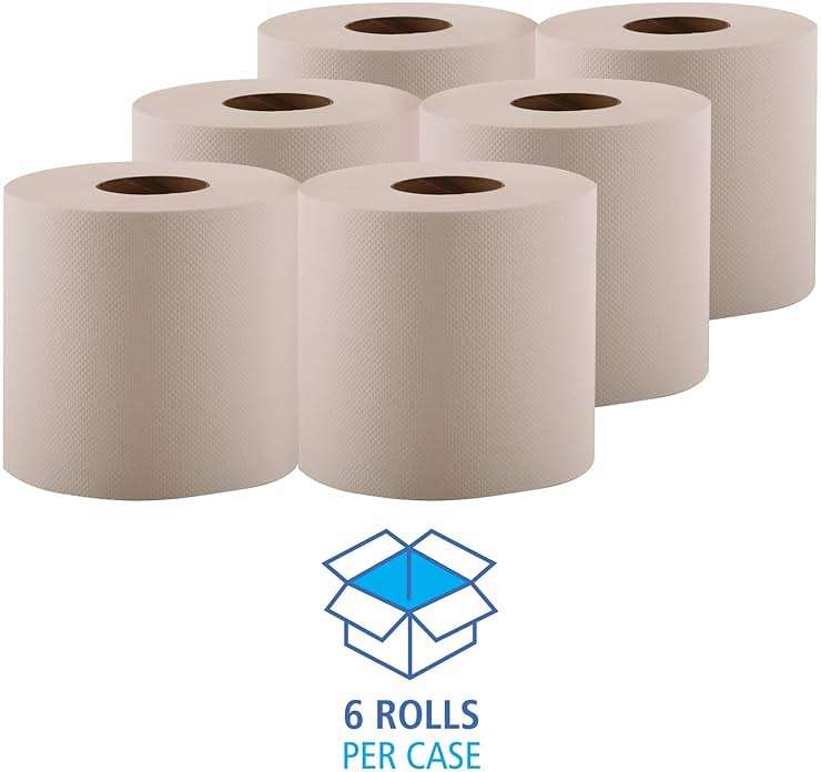Boardwalk BWK6400 6400 Center-Pull Hand Towels, 2-Ply, Perforated, 7 7/8" x 10", 600 Sheets Per Roll (Case of 6 Rolls) - Image 6