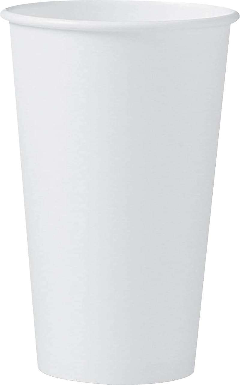 Solo Foodservice 316W 16 Oz. White Paper Hot Cup noHandle Singlepoly (1000-Pack) - Image 4