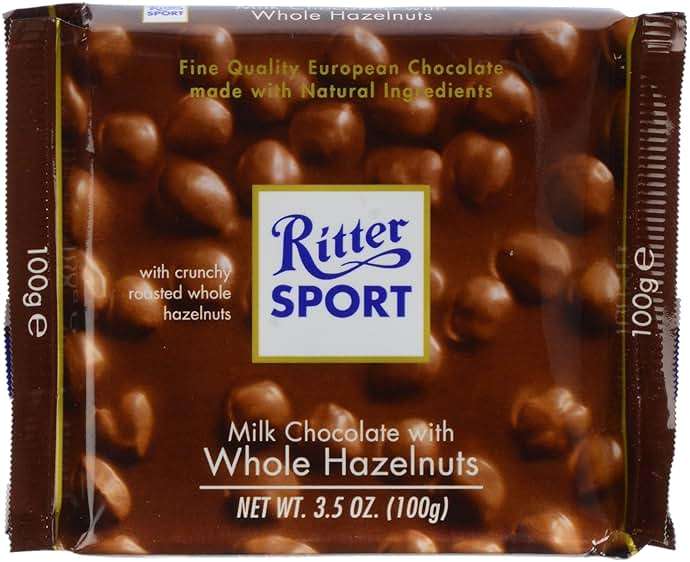 Ritter Sport, Milk Chocolate Hazelnut Square Bar, 3.5 oz - Image 1