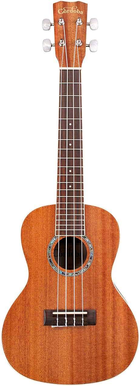 Cordoba 15CM Concert Ukulele - Hand Crafted With Mahogany Top, Back & Sides, Authentic Abalone Rosette & Satin Finish & Premium Italian Aquila Strings - For Beginners & Professionals - Image 2