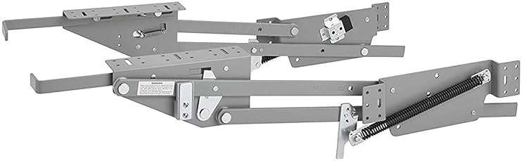 Rev-A-Shelf Heavy-Duty Stand Mixer Lift for Kitchen Base Cabinets, Zinc - Spring-Loaded Lifting System for Small Countertop Appliance Storage, Min Opening Width of 12", RAS-ML-HDCR - Image 1