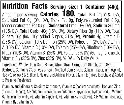 Lucky Charms with Marshmallows Breakfast Cereal Cup, Gluten Free, Single Serve Cereal, 1.7 oz (Pack of 12) - Image 2