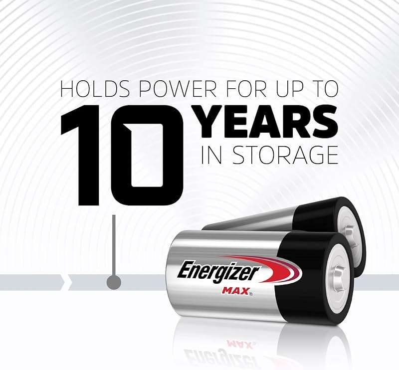 Energizer MAX C Batteries, Premium Alkaline C Cell Batteries (8 Battery Count) - Image 5