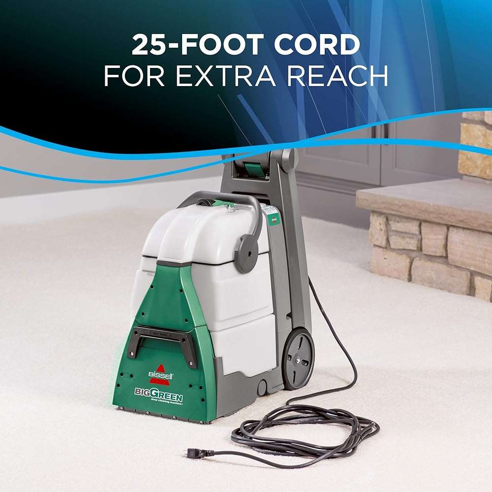 BISSELL® Big Green® Professional Carpet Cleaner with XL DirtLifter PowerBrush, 9-inch Long Reach Hose, 6-inch Tough Stain Tool, Includes BISSELL PRO MAX Formula with Stain Protect Technology - Image 9
