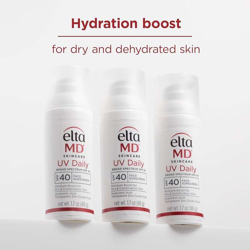 EltaMD UV Daily Face Sunscreen with Transparent Zinc Oxide and Hyaluronic Acid, Moisturizes and Protects, Great for Dry, Combination, and Normal Skin - Image 4