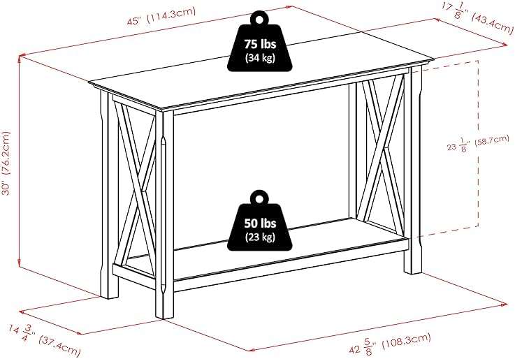 Winsome Xola Console Table with Shelf in Cappuccino, Thin Entryway Table for Hallway, Living Room, Elegant Furniture for Any Home Decor - Image 3