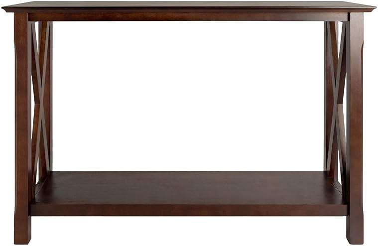 Winsome Xola Console Table with Shelf in Cappuccino, Thin Entryway Table for Hallway, Living Room, Elegant Furniture for Any Home Decor - Image 4
