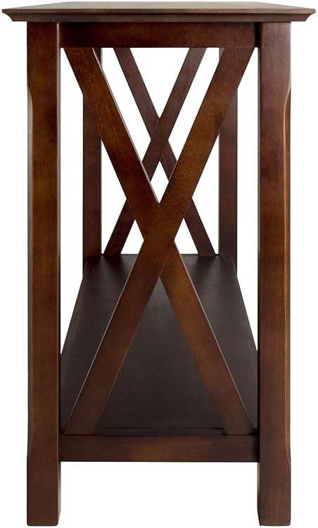 Winsome Xola Console Table with Shelf in Cappuccino, Thin Entryway Table for Hallway, Living Room, Elegant Furniture for Any Home Decor - Image 5