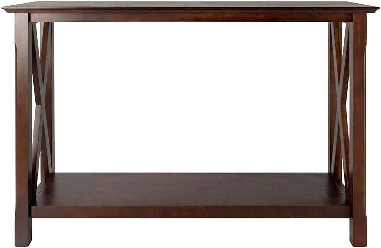 Winsome Xola Console Table with Shelf in Cappuccino, Thin Entryway Table for Hallway, Living Room, Elegant Furniture for Any Home Decor - Image 6