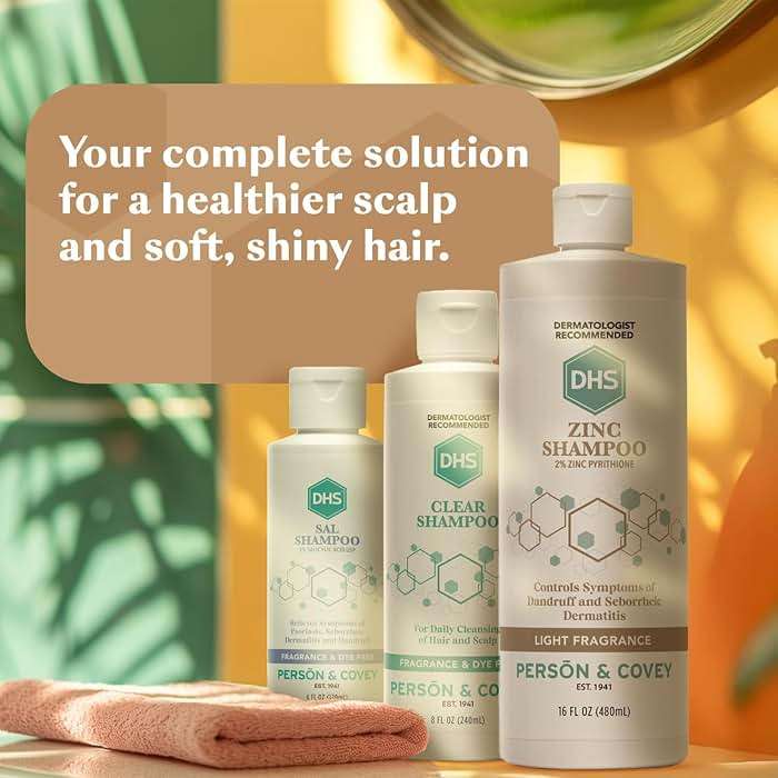 DHS Zinc Shampoo – Dandruff Shampoo – for Flaky and Dry Scalp with 2% Zinc Pyrithione, 16 oz - Image 7