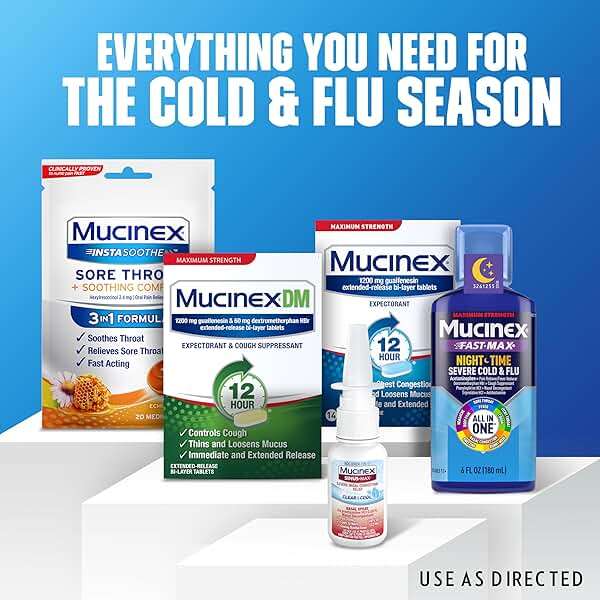 Mucinex Sinus-Max Nasal Spray Decongestant, 12 Hour Over-The-Counter Medication Nose Spray for Sinus Relief, Nasal Decongestants for Adults & Sinus Congestion, Clear & Cool 3/4 Fl Oz(22ML) - Image 7