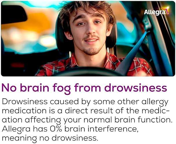 Allegra Adult 24-Hour Allergy Relief Tablets, Non-Drowsy Indoor and Outdoor Allergy Medicine, 180 mg Fexofenadine HCI Antihistamine Pill, 45-Count - Image 4