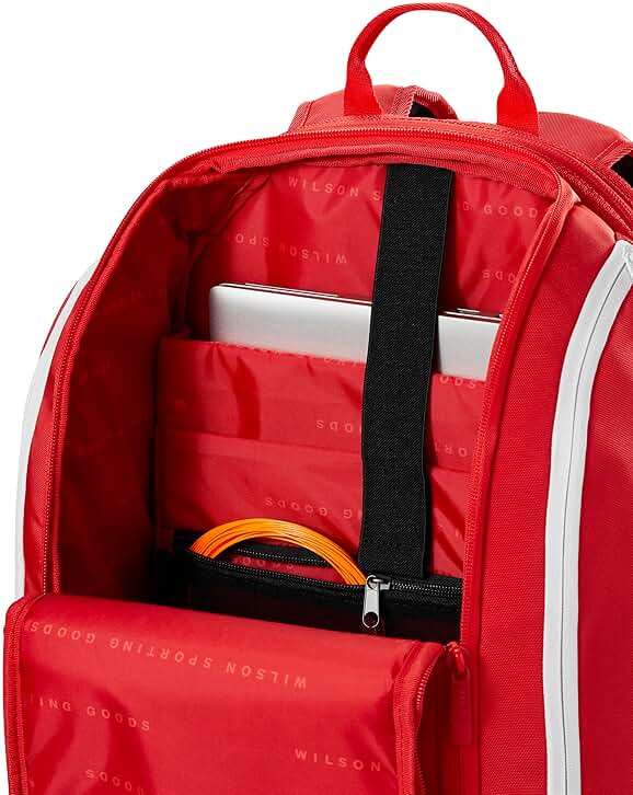 WILSON 2025 Super Tour Red Tennis Racket Bags - Image 7