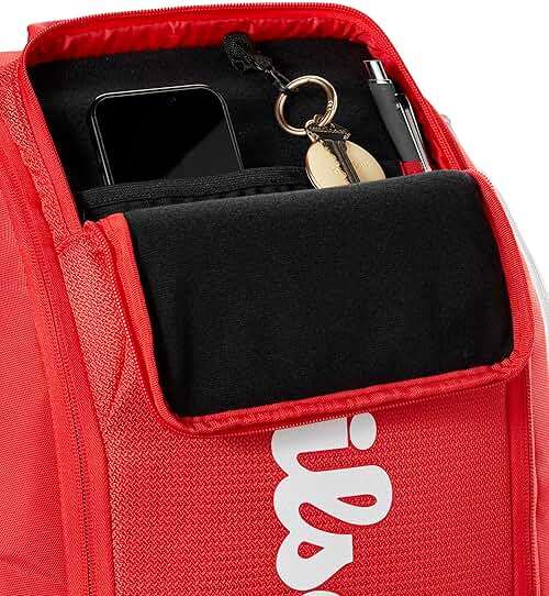 WILSON 2025 Super Tour Red Tennis Racket Bags - Image 8