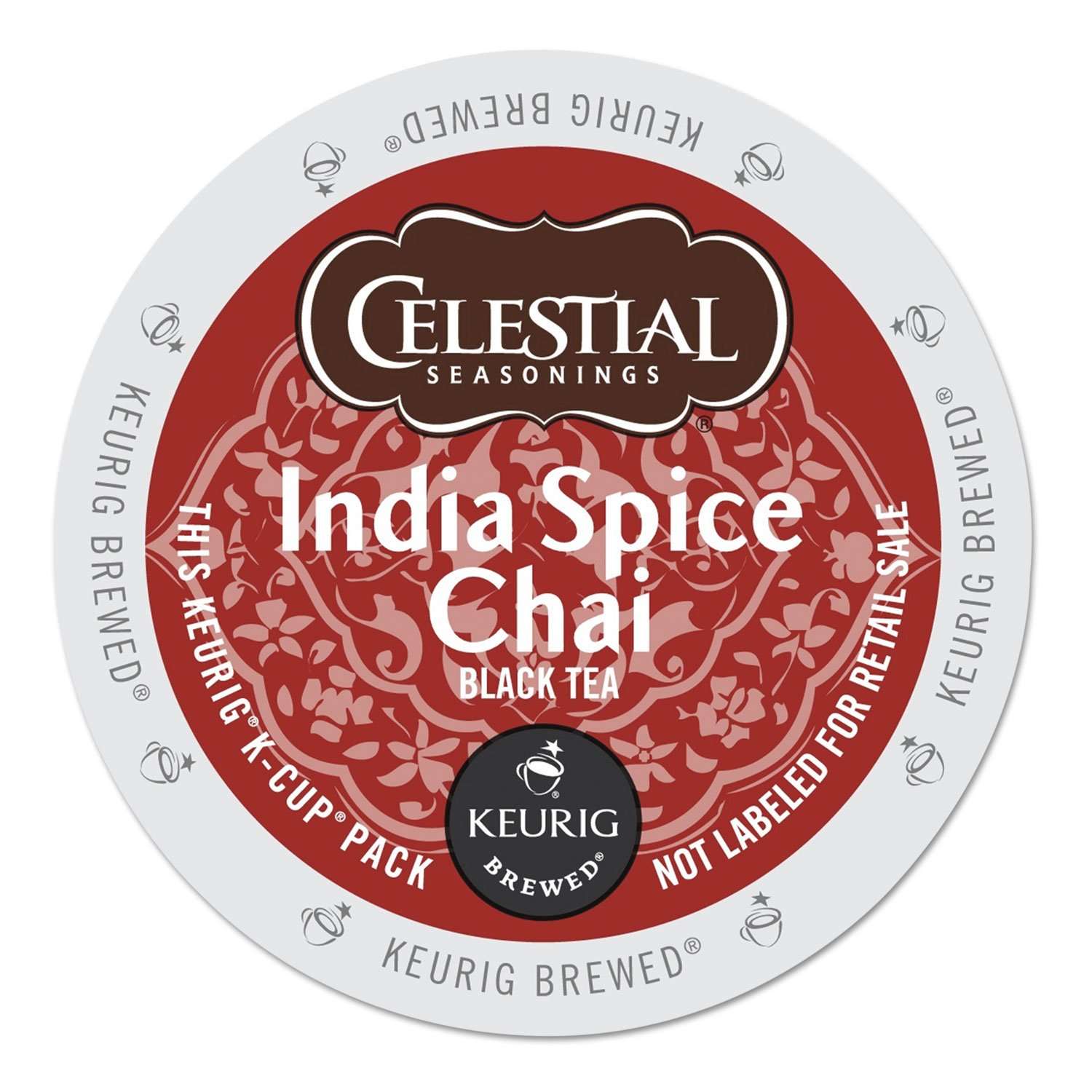 Celestial Seasonings India Spice Chai, K-Cup Portion Pack for Keurig K-Cup Brewers, 24-Count - Image 1