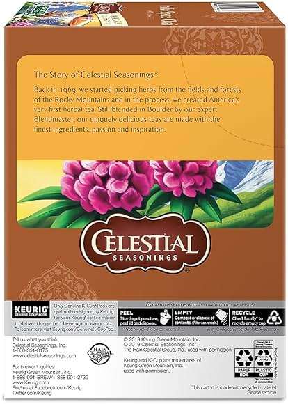 Celestial Seasonings India Spice Chai, K-Cup Portion Pack for Keurig K-Cup Brewers, 24-Count - Image 6