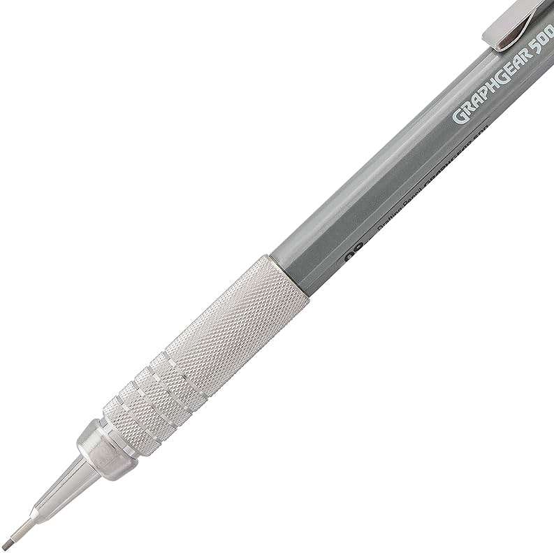 Pentel Graph Gear 500 Automatic Drafting Pencil, 0.9mm, Gray Barrel, 1 Pack (PG529BP) - Image 5