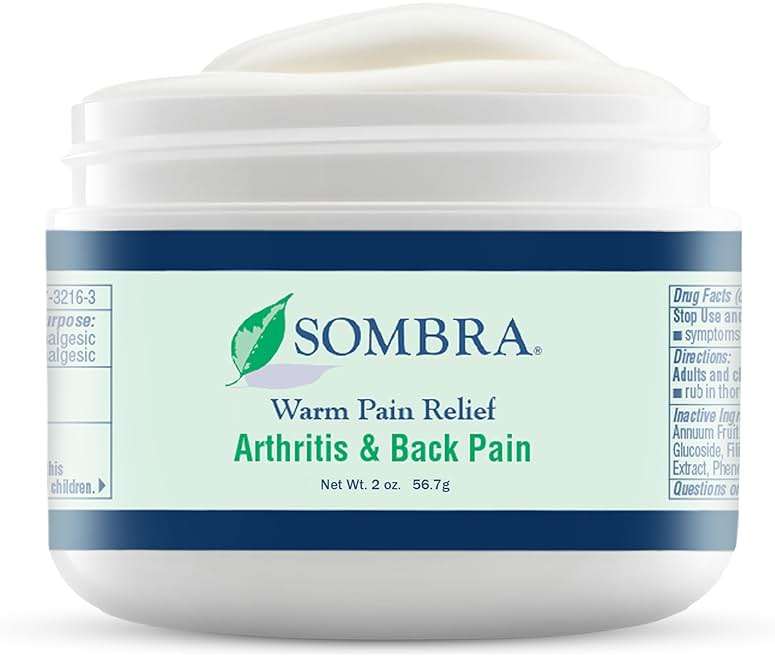 Sombra Warm Pain Relief Gel, Warm Relief for Arthritis and Chronic Pain Pre-Workout Muscle Rub Vegan Formula Free of Artificial Fragrances, Dyes, NSAIDs, Wax, Petroleum, Alcohol - 2oz Jar - Image 1