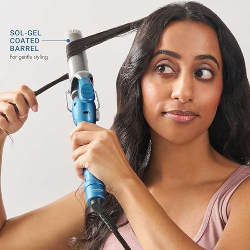 BaBylissPRO Nano Titanium Spring Curling Iron, Professional Hair Wand, Tool for Stylists, Nano Titanium Technology for Tight Curls or Loose Waves - Image 2