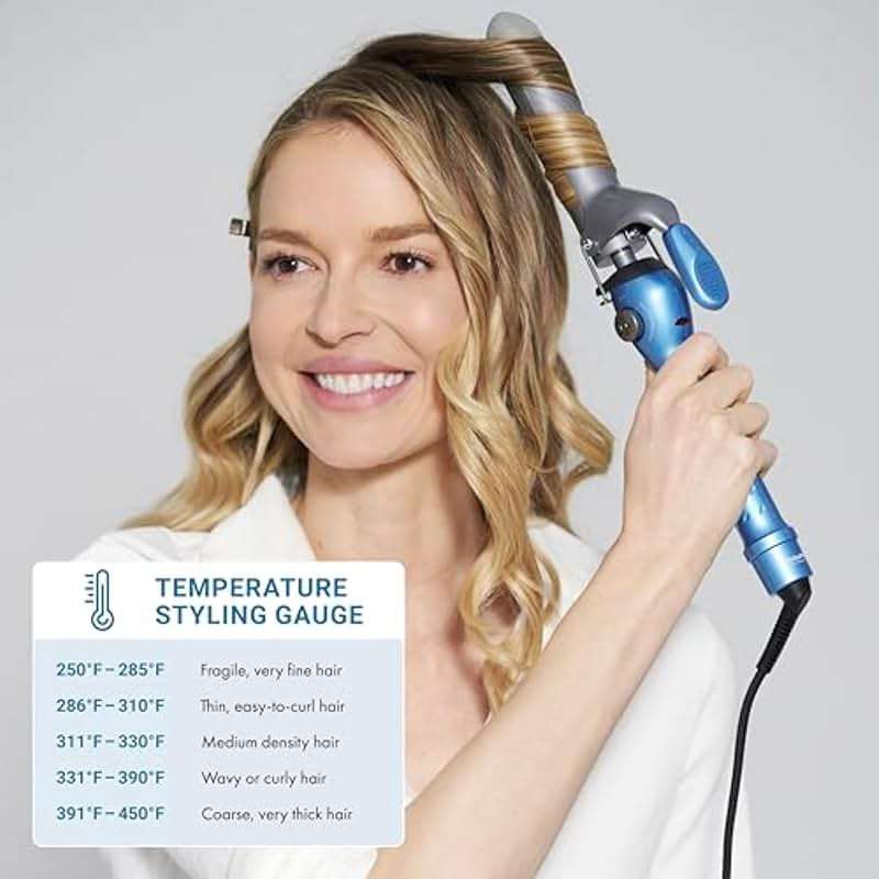 BaBylissPRO Nano Titanium Spring Curling Iron, Professional Hair Wand, Tool for Stylists, Nano Titanium Technology for Tight Curls or Loose Waves - Image 5