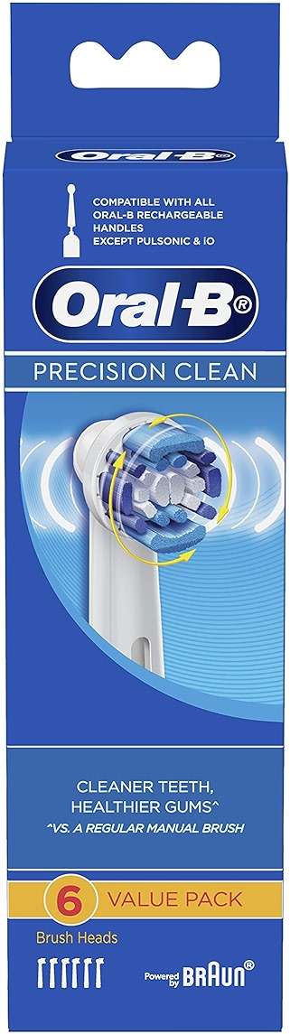 Braun Oral-B Precision Clean Replacement Toothbrush Heads Pack of 6 - Image 2