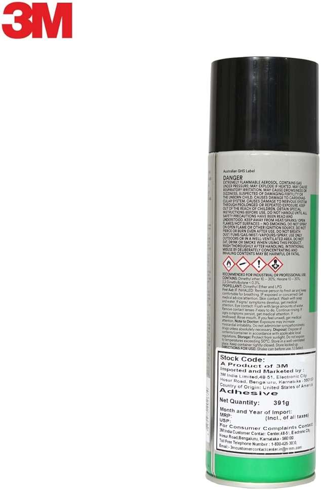3M Heavy Duty 20 Spray Adhesive Clear, 20 fl oz can, Net Weight 13.75 oz (Pack of 1) - Image 4