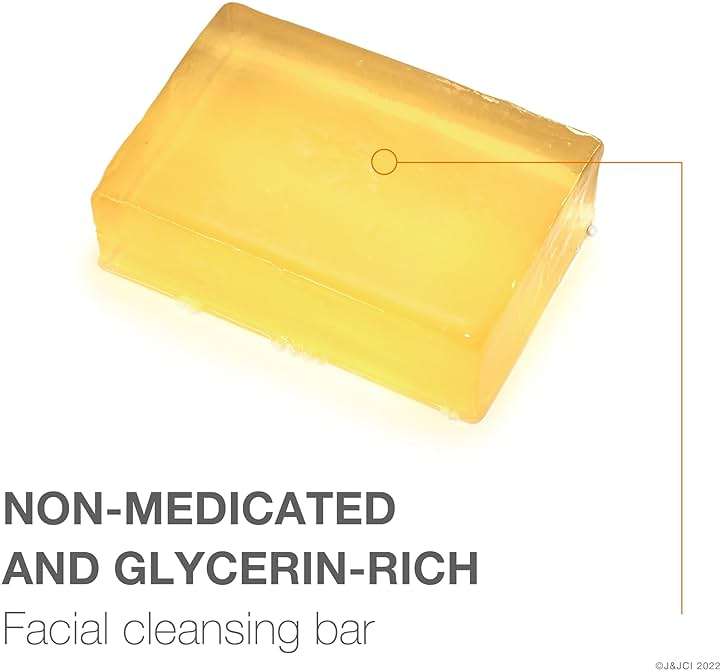Neutrogena Facial Cleansing Bar for Acne-Prone Skin, Gentle Non-Medicated Daily Cleanser, Non-Comedogenic Transparent Soap with Glycerin, No Dyes or Detergents, 3.5 oz - Image 6