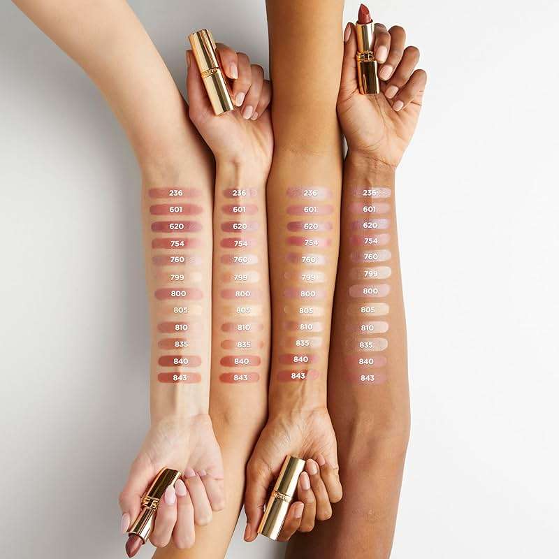L'Oreal Paris Colour Riche Original Creamy, Hydrating Satin Lipstick with Argan Oil and Vitamin E, Fairest Nude, 1 Count - Image 3