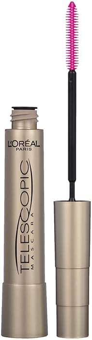 L’Oreal Paris Makeup Original Telescopic Mascara, Separating Mascara Volume and Length Formula, Washable, Black Brown, 0.27 Fl Oz., 1 Count - Image 1