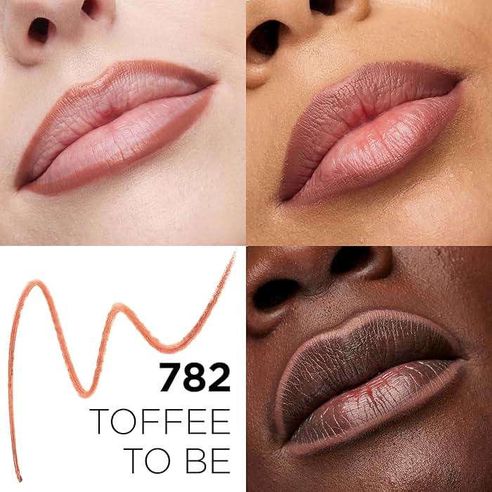 L'Oreal Paris Colour Riche Lip Liner Pencil, Creamy Lip Liner with Omega 3 and Vitamin E, 782 Toffee To Be (Warm Deep Brown) - Image 2