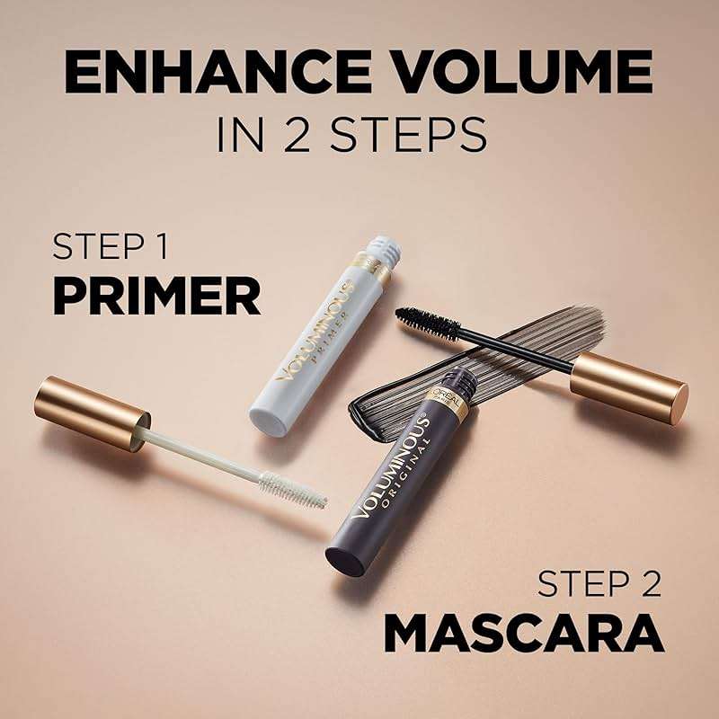 L’Oreal Paris Original Voluminous Mascara, Building Mascara Volume and Length Formula, Washable, Blackest Black, 0.26 Fl Oz., 1 Count - Image 5