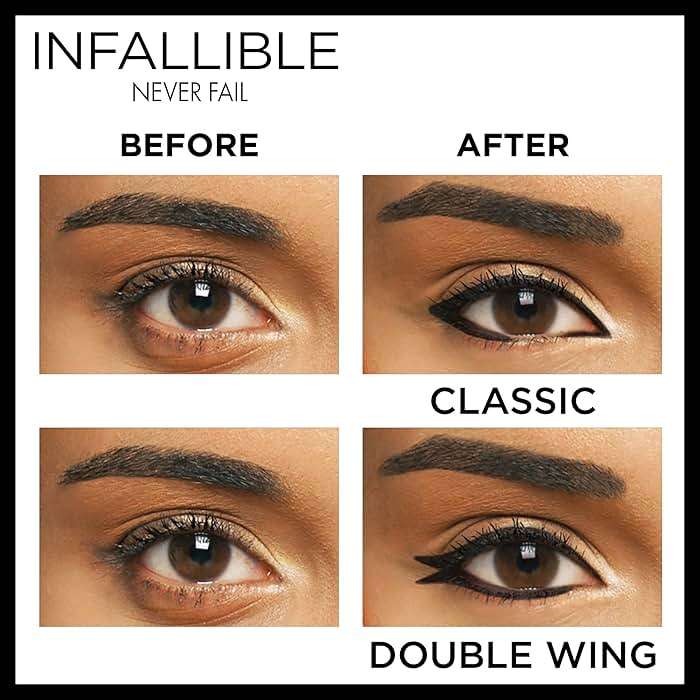 L'Oreal Paris Makeup Infallible Never Fail Original Mechanical Pencil Eyeliner with Built in Sharpener, Black Brown, 0.008 oz., 1 Count - Image 5