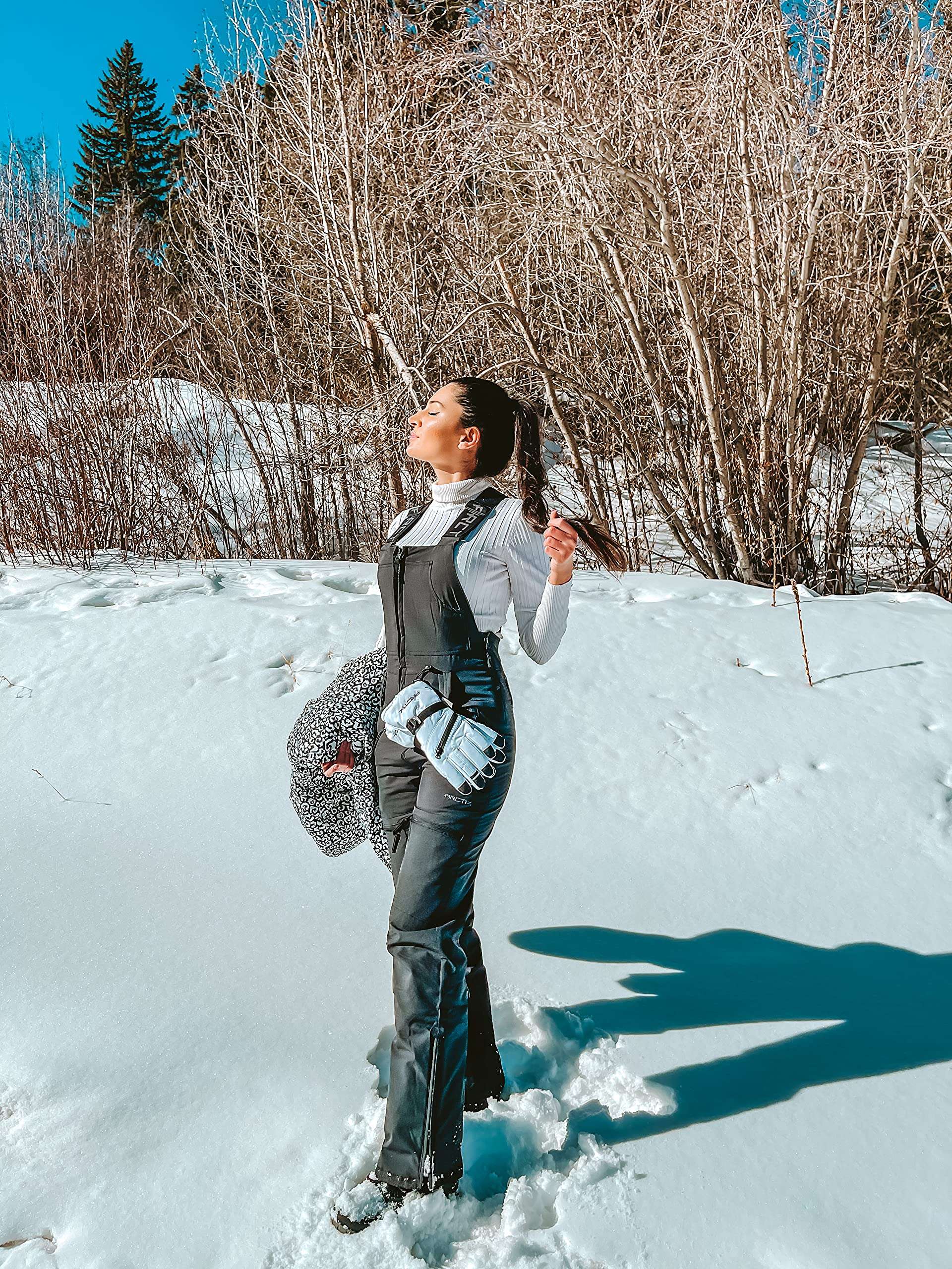 Arctix Women's Essential Insulated Ski Bibs, Water Resistant Snow Pants for Skiing & Snowboarding - Image 2