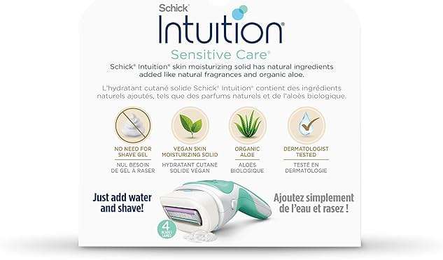 INTUITION Schick Refill, Razors for Women Sensitive Skin | Intuition Razor Blades Refill with Organic Aloe, Razor Refills , 6 Count (Pack of 1) - Image 9