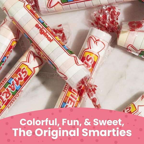 Smarties Candy Bulk Rolls Original Flavor - Gluten & Vegan Free - Classic Sweetness From Family Owned Company Since 1949, Peanut Free & Dairy Free - Perfect Halloween Candy - 5 Pound Bag - Image 6