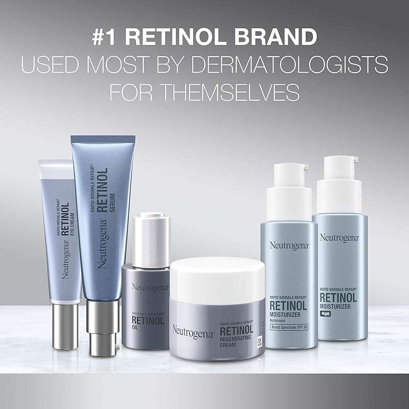 Neutrogena Rapid Wrinkle Repair Retinol Eye Cream for Dark Circles, Daily Anti-Aging Under Eye Cream with Retinol & Hyaluronic Acid to Fight Fine Lines, Wrinkles, & Dark Spots, 0.5 fl. oz - Image 8
