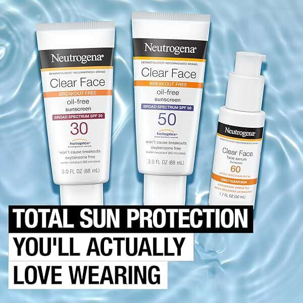 Neutrogena Clear Face Sunscreen for Acne-Prone Skin SPF 30, Broad Spectrum Facial Sunscreen Lotion, Lightweight, Non Comedogenic, Oil-, Fragrance- & Oxybenzone-Free Water Resistant (80 min), 3 fl. oz - Image 8