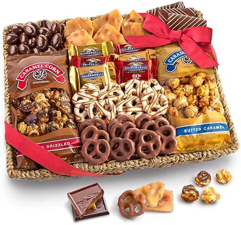 A Gift Inside Chocolate, Caramel and Crunch Grand Gift Basket - Image 1