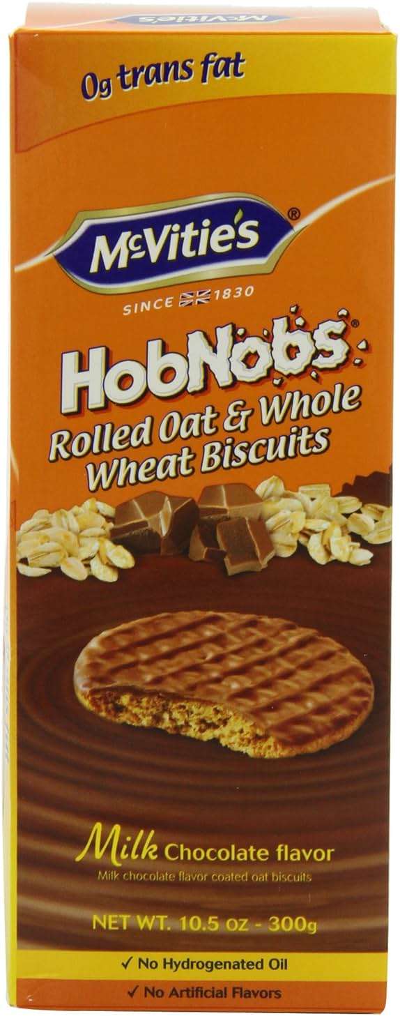 McVities Milk Chocolate Hob Nobs, 10.5-Ounce (Pack of 4) - Image 1