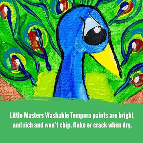 Handy Art Little Masters Washable Tempera Paint, Gallon, Yellow,214-710 128 fl Oz (Pack of 1) - Image 3