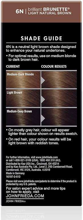 John Frieda Precision Foam Colour, Light Natural Brown 6N, Full-Coverage Hair Color Kit, Anti-Fade Gray Coverage, Deep Color Saturation Hair Dye, 1 Application - Image 12