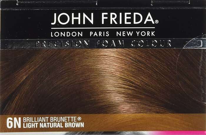 John Frieda Precision Foam Colour, Light Natural Brown 6N, Full-Coverage Hair Color Kit, Anti-Fade Gray Coverage, Deep Color Saturation Hair Dye, 1 Application - Image 13