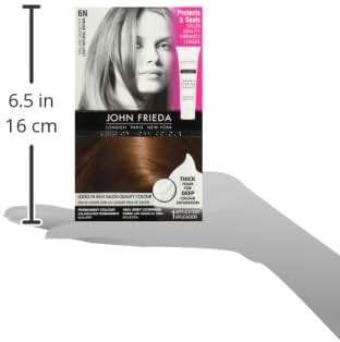 John Frieda Precision Foam Colour, Light Natural Brown 6N, Full-Coverage Hair Color Kit, Anti-Fade Gray Coverage, Deep Color Saturation Hair Dye, 1 Application - Image 8