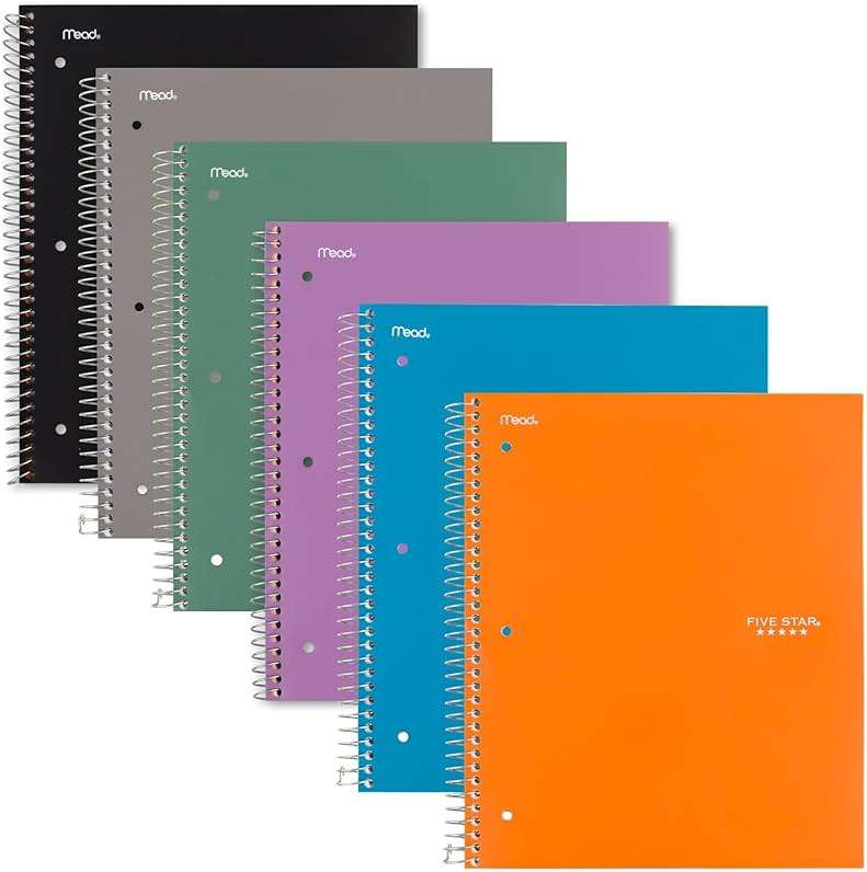 Five Star Spiral Notebook + Study App, 1 Subject, Graph Ruled Paper, Fights Ink Bleed, Water Resistant Cover, 8-1/2" x 11", 100 Sheets, Color Will Vary, 1 Count (06190) - Image 3