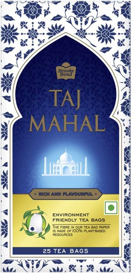 Taj Mahal Brooke Bond Leaf 25n Tea Bags 50 Grams - Image 1