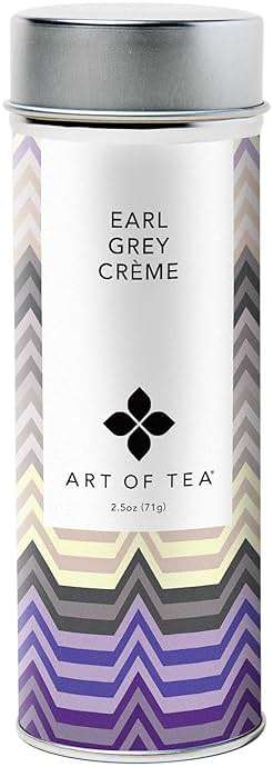 Art of Tea Earl Grey Creme 2.5oz Loose Leaf Tea in Reusable Tin, Premium Black Tea with Bergamot & Vanilla Cream Flavor, Smooth Caffeinated London Fog Tea, Gourmet Loose Tea - Image 1